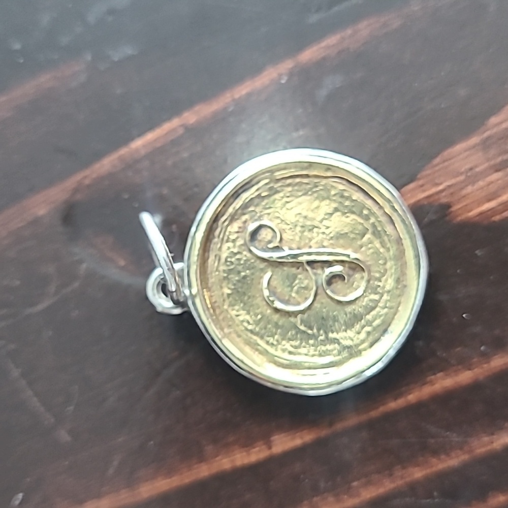 Waxing Poetic "S" or "L" Pendant or Charm .925 could be lower case "g"